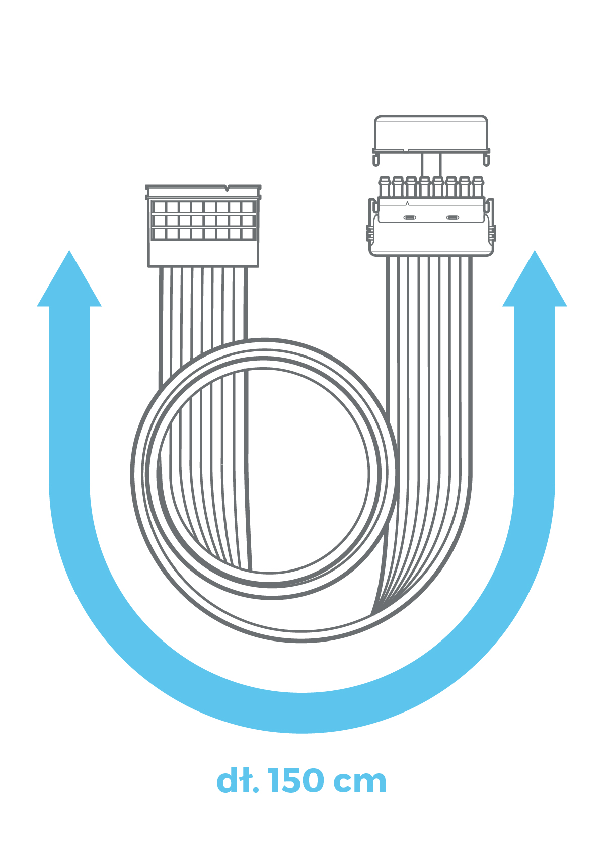 Rodzielacz 150 cm do 8-komorowych aparatów z serii CarePump
